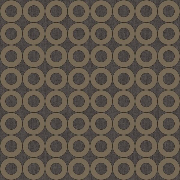 Behang met cirkel print