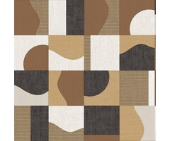 Behang met grafische vlakverdeling