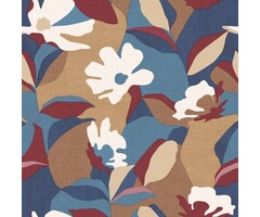 Behang met abstracte bloemenprint