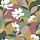 Behang met abstracte bloemenprint
