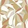Behang met abstracte bladerenprint