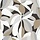 Behang met abstracte bladerenprint