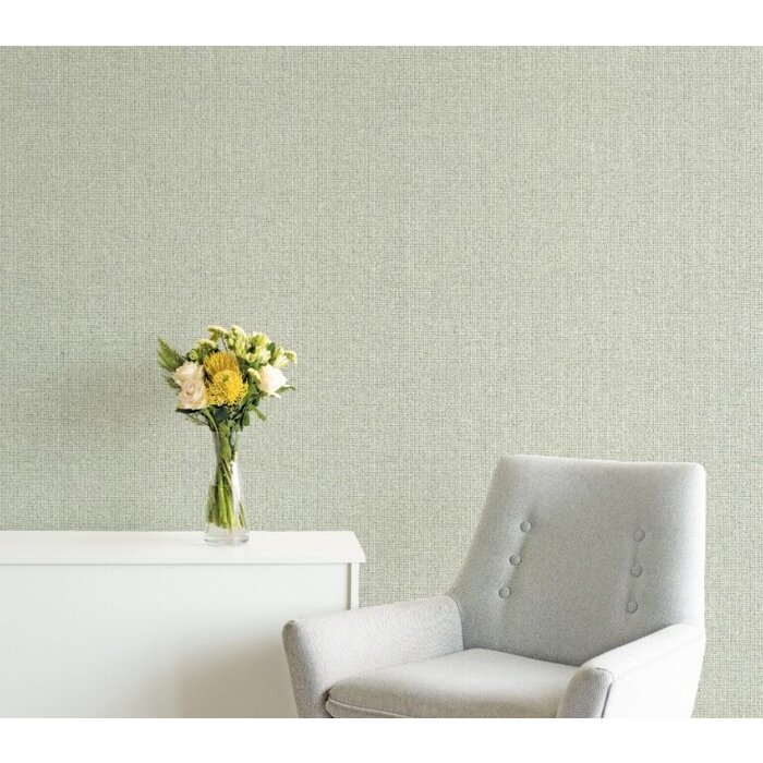 Uni behang met puntjestextuur