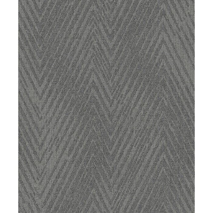 Behang met subtiele ingeweven chevron