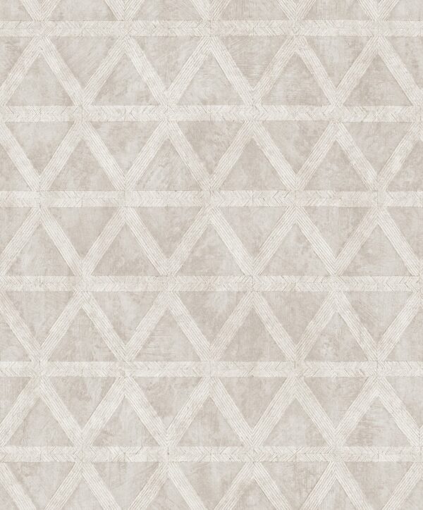 Behang met grafische driehoeken