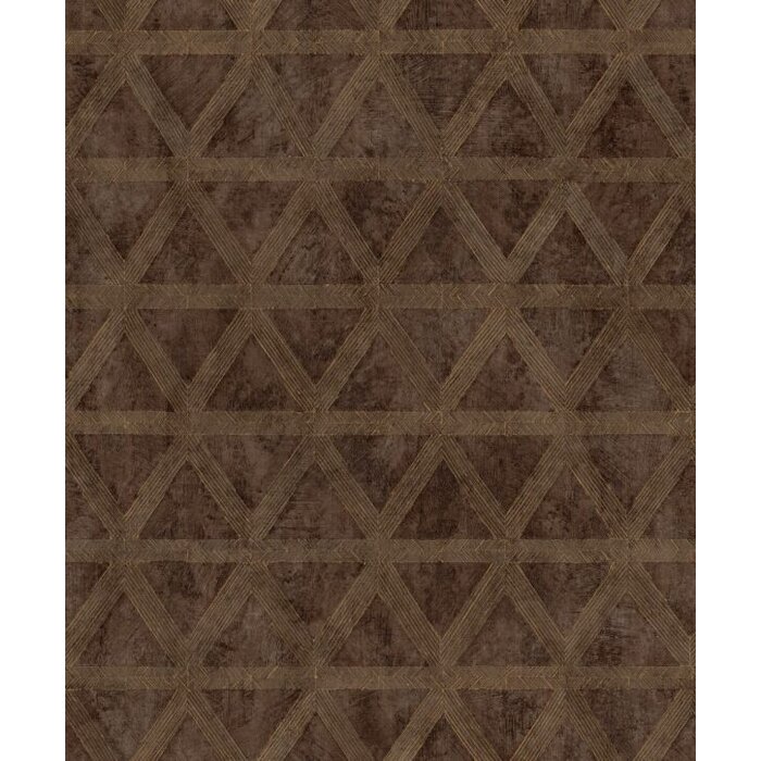 Behang met grafische driehoeken