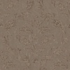 Metallic taupe behang met grote klassieke ornamenten
