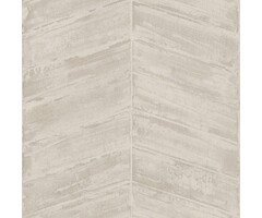 Behang met grove visgraat en metallic structuur