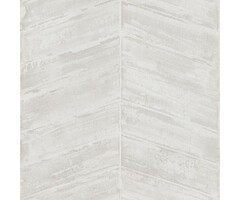 Behang met grove visgraat en metallic structuur