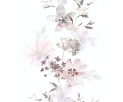 Behang met aquarel bloemen