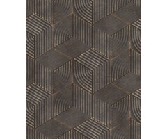 Behang met grafische print en lijnen