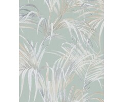 Behang met palmbladeren