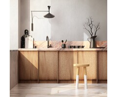 Behang met organische lijnen