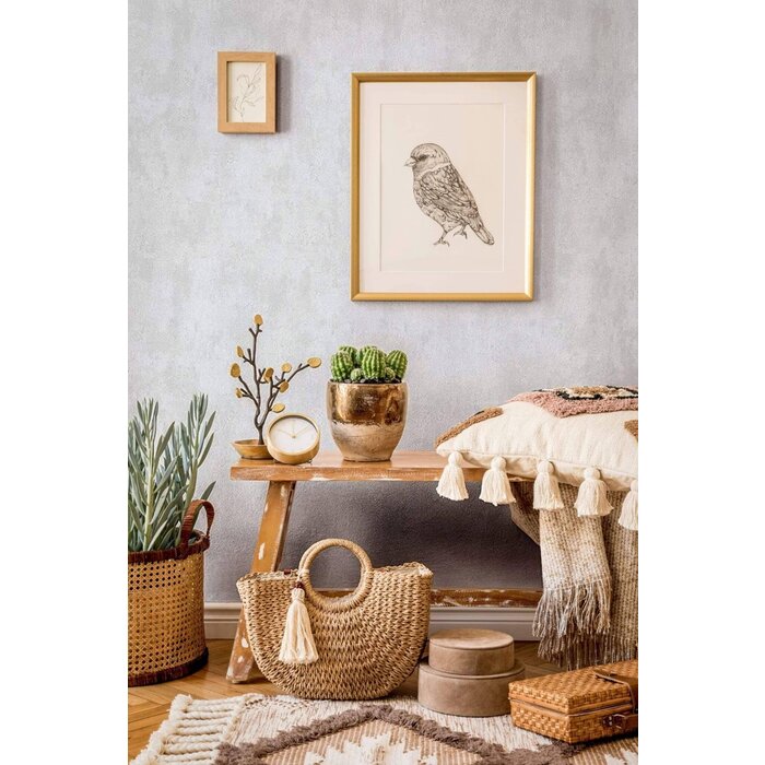 Behang met betonstructuur