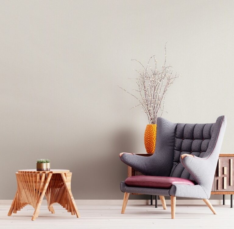 Behang uni lichtgrijs