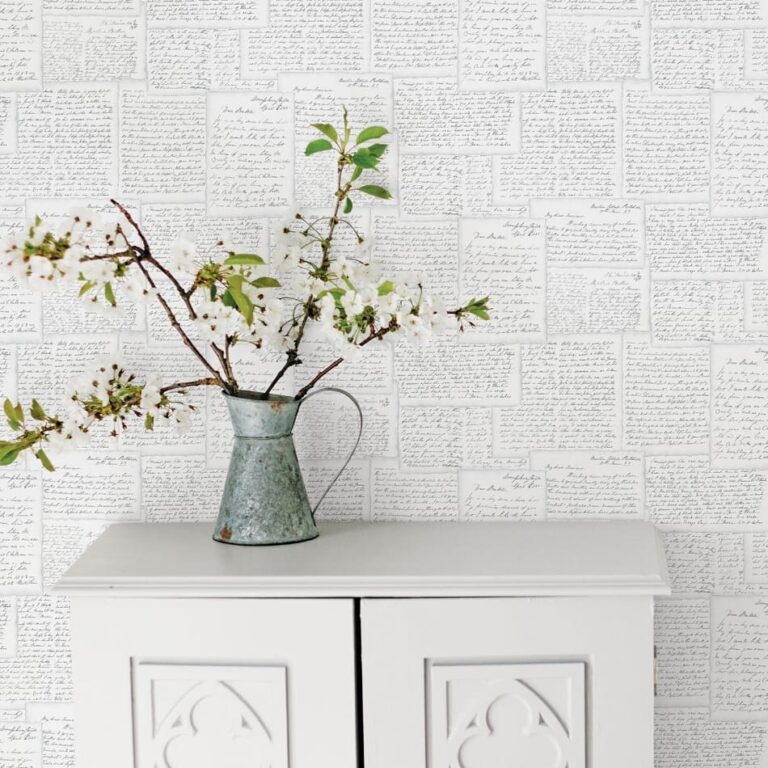 Behang met brieven