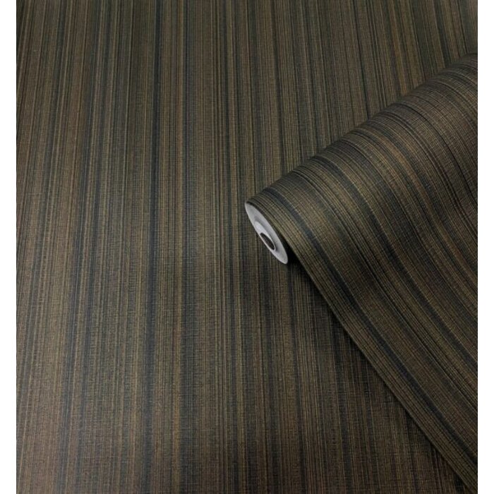 Behang met metallic streepeffect