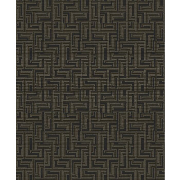 Behang met labyrint print