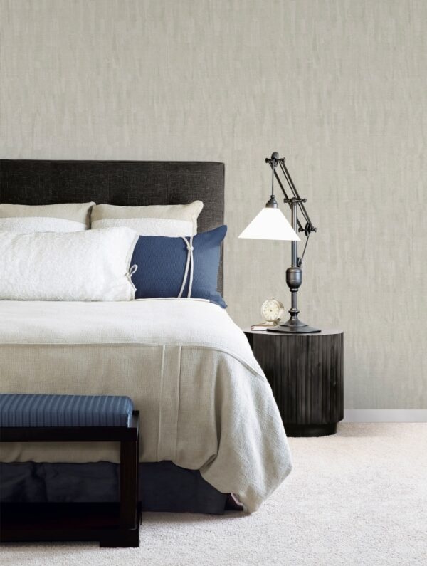 Behang met kalkbeton effect