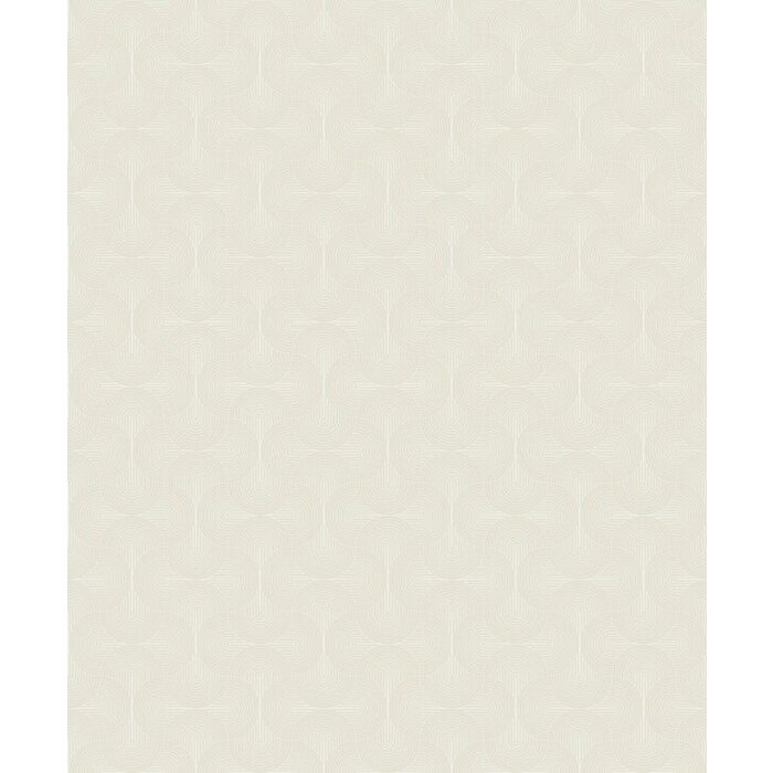 Behang met grafische boogjes print