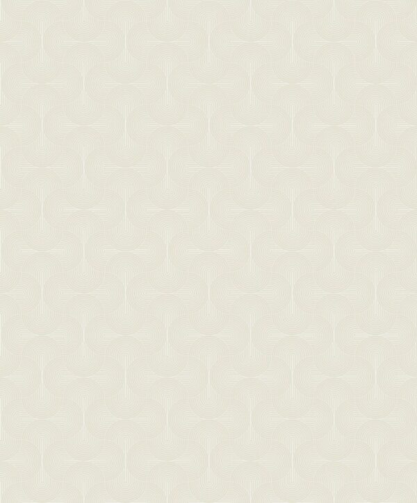 Behang met grafische boogjes print