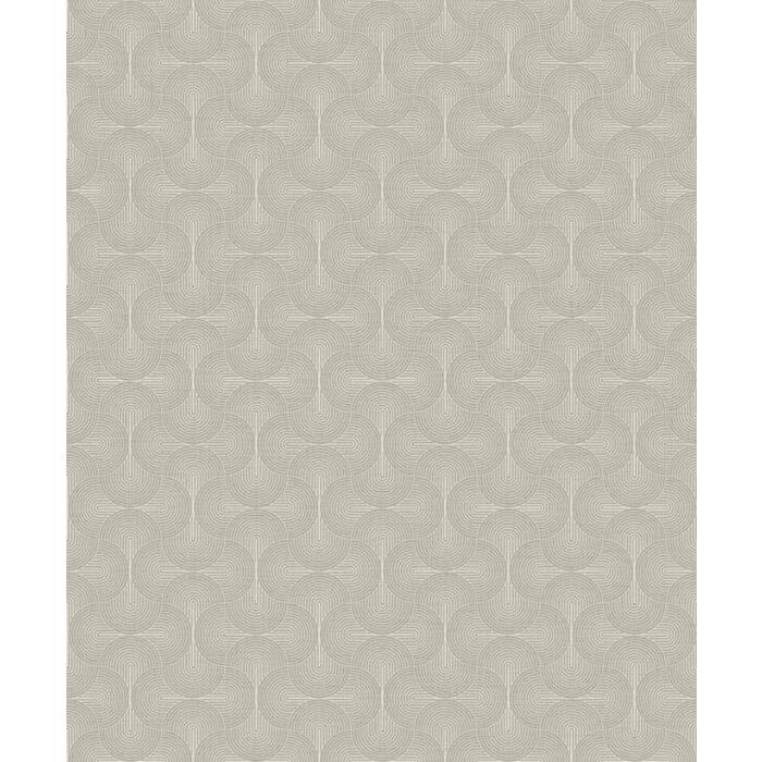 Behang met grafische boogjes print