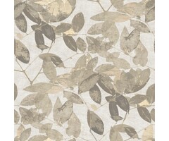 Behang met bladeren print