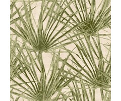 Behang met palmbladeren