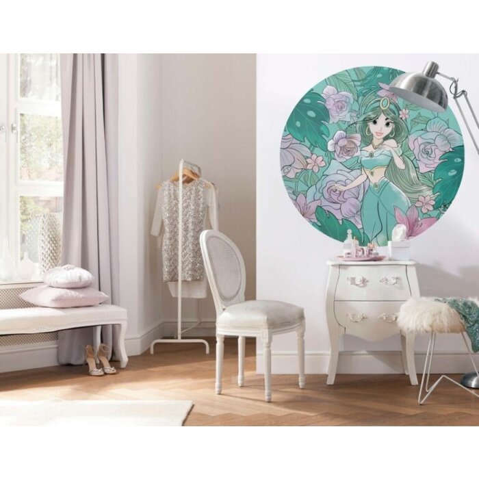 Behangcirkel Disney Princess – Aladdin – Jasmin Elegant MInt