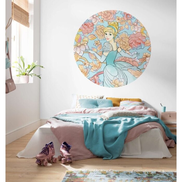 Behangcirkel Disney Princess – Cinderella Pastel Dreams