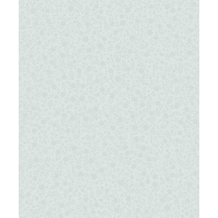 Behang met ton sur ton bloemetjes silhouetten