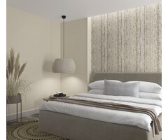 Behang met natuursteen travertin look