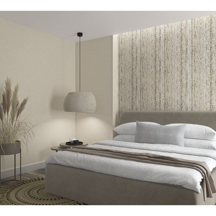 Behang met natuursteen travertin look