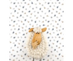 Behang met bloemetjes