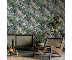 Behang met wilde bloemen