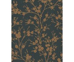 Behang met Japanse bloesem