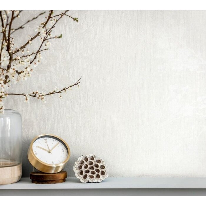 Behang met Japanse bloesem