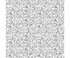 Behang met watercolor bloemetjes