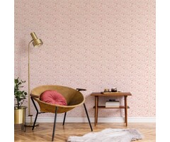 Behang met watercolor bloemetjes