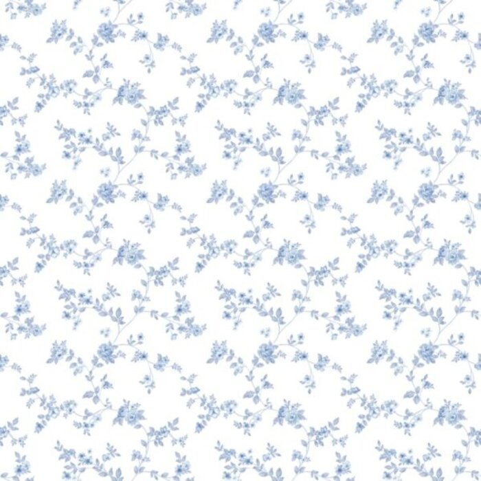 Behang met rozen strengen