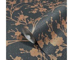 Behang met Japanse bloesem