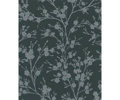 Behang met Japanse bloesem