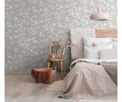 Behang met Japanse bloesem