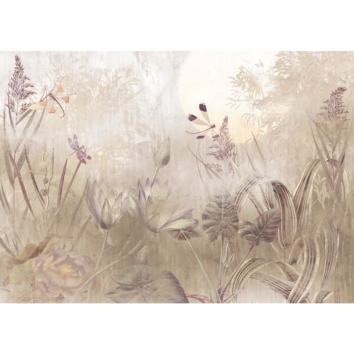 Fotobehang Dragonfly Pond