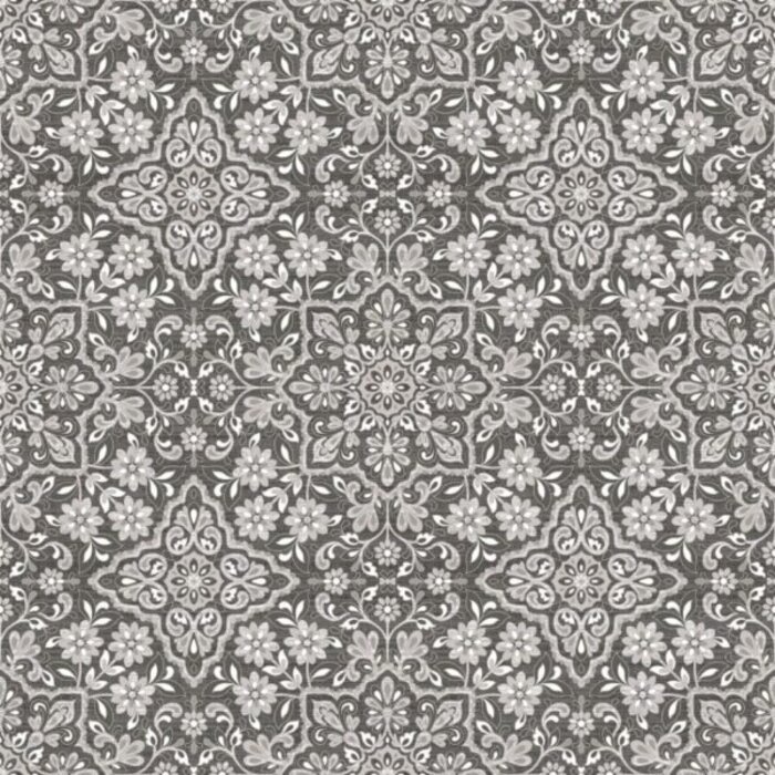 Behang met Portugese bloemen tegel