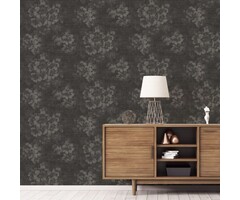 Behang met vervaagde bloemen