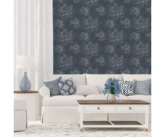 Behang met vervaagde bloemen