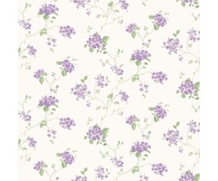 Behang met hortensia's