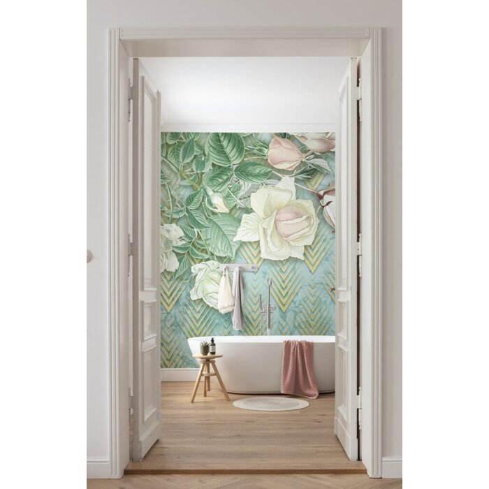 Fotobehang Rose Poem