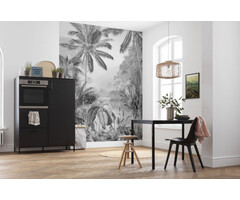 Fotobehang Lac Tropical Black & White